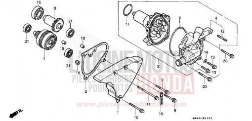 POMPA ACQUA (VT1100CV/CW/C2) VT1100C2V di 1997